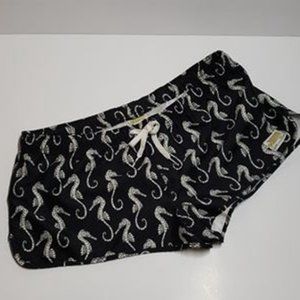 Ann Taylor Loft Denim Shorts Slash Pockets Dk Wash